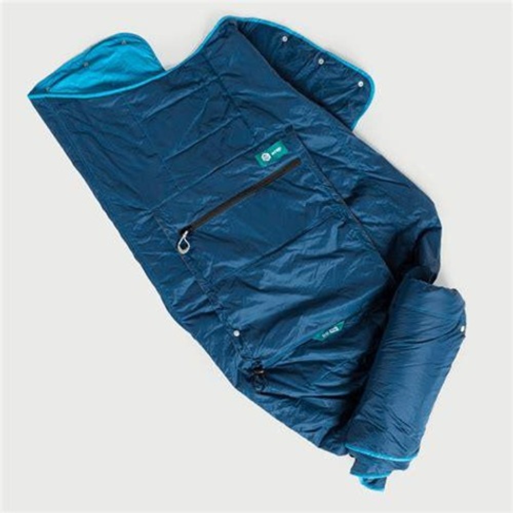 Trtl Mini Wrap Travel Blanket Teal Wearable Plane Blanket Only Quilted Poncho